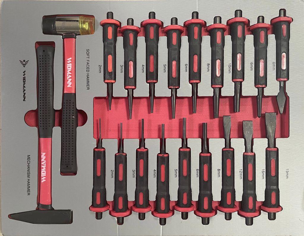 WIDMANN MAX EDITION TOOLS CABINET 7/7 PRO TOOLS - NEW TOOLS -  RED