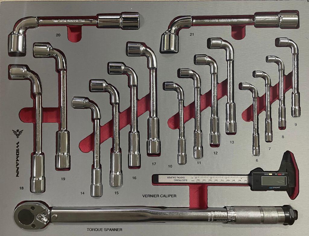 WIDMANN MAX EDITION TOOLS CABINET 7/7 PRO TOOLS - NEW TOOLS -  RED